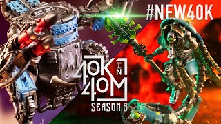 Orks vs Necrons 2000 pt battle in #new40k in 40 minutes.