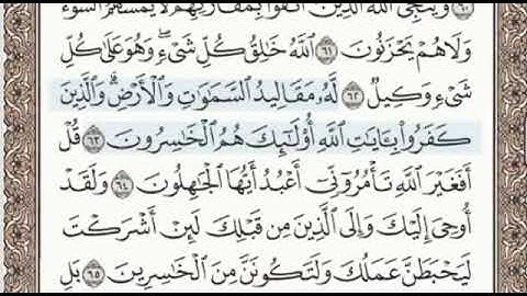 سورة الزمر الصفحة 465 الشيخ محمد صديق المنشاوي