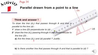 gr6 p 34 relative position of two lines in the plane