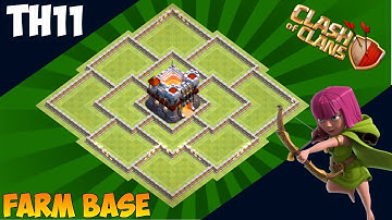TH11 farming base 2021 with LINK | FULL GOLD, ELIXIR & DARK ELIXIR  ! | Clash of Clans