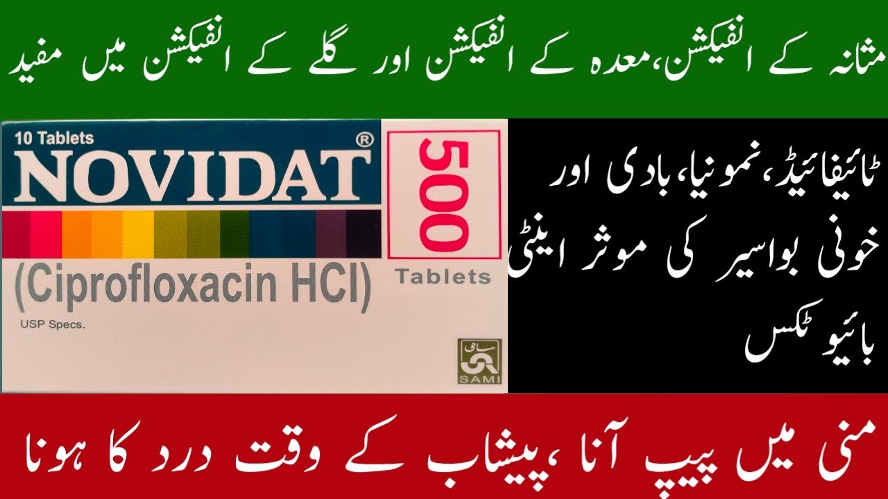 Novidate 500 novidat tablet 500 mg used for in urdu | ciprofloxacin tablets ip 500mg ...