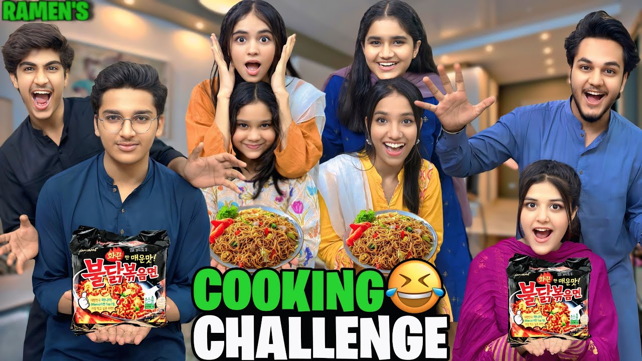 COUPLES RAMEN's COOCKING CHELLENGE // KOREAN NOODLES