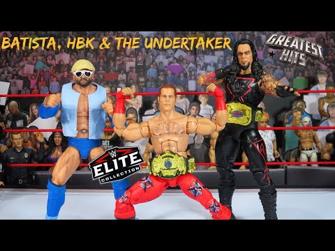 WWE Mattel Elite Greatest Hits Wave 2 Figure Review Featuring Batista Undertaker Shawn Michaels