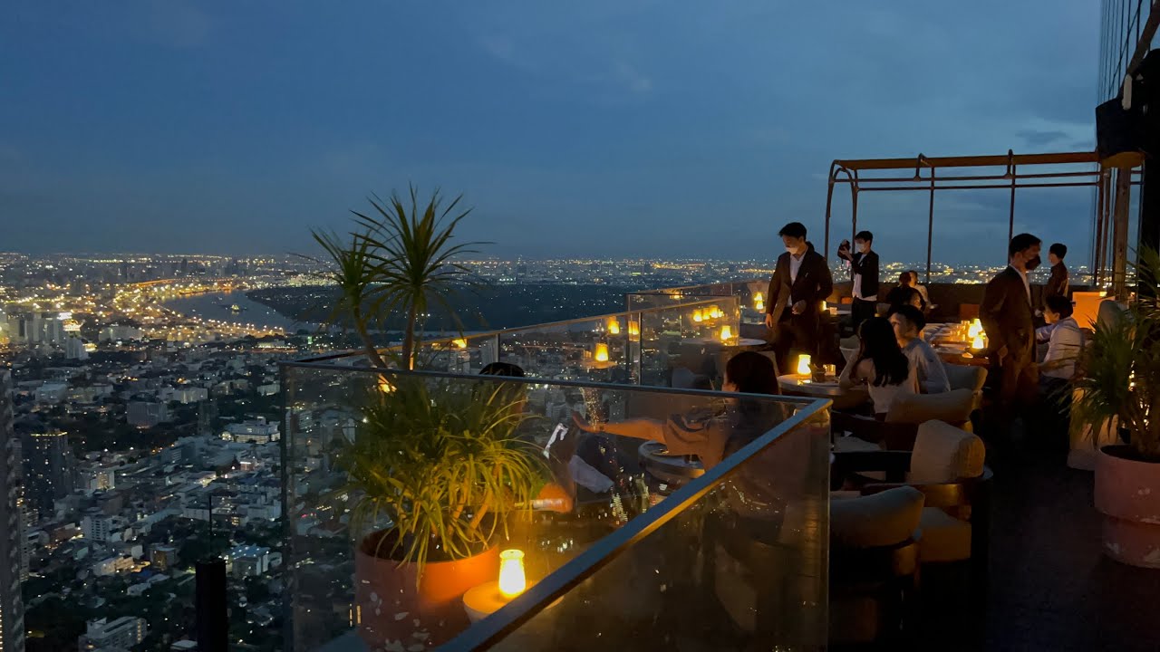 ชมวิว กรุงเทพ ก่อนพระอาทิตย์ตกดิน มหานคร Bangkok Skybar ชั้น 76 ตึกคิงพาวเวอร์ มหานคร | สรุปเนื้อหาที่เกี่ยวข้องกับตึกมหานคร ร้านอาหารล่าสุด มูล