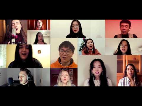 携手共唱，世界加油！让我们期待明天会更好！