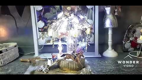 Carousel book fold, book art, book sculpture