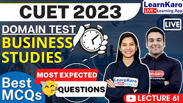 CUET 2023 | Business Studies Domain | Mock Test - Best 50 Most Expected Questions