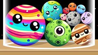 SUPER PLANET MERGE - Watermelon Planets, Color Planet Merge, 2048 Balls Game Unblocked | Suika Game screenshot 5