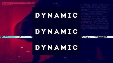 Dynamic Action - After Effects Template