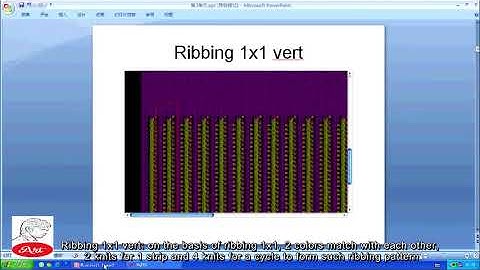 u3 - Ribbing Types / automatic jacquard BY ART/hq-pds video tutorial