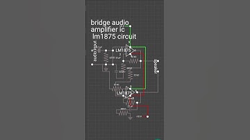 bridge audio amplifier ic lm1875 circuit
