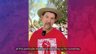 CTA President David Goldberg at the Wilmington Labor Day Parade on Monday, September 1, 2025.