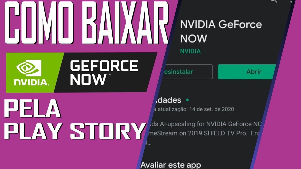 COMO baixar NVIDIA GEFORCE NOW pela PLAY STORE? - YouTube