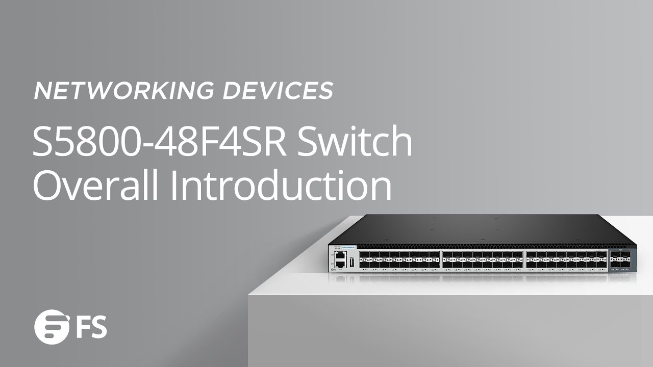 FS S5800-48F4SR 48-Port Gigabit SFP L3 Managed Ethernet Switch with 4 10Gb  SFP+ Uplinks -  Europe