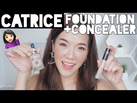 รีวิวรองพื้นคอนซีลเลอร์ Catrice HD liquid coverage foundation : Supergibzz