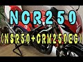 NCR250は鉄スウィングアームでモテモテ～♡ (NSR50+CRM250EG)