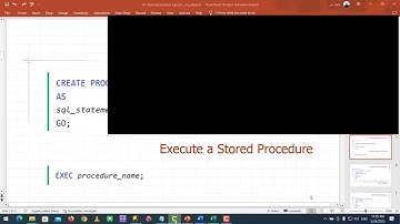 الاجراءات المخزنة داخل SQL server stored procedure  الجزء الاول