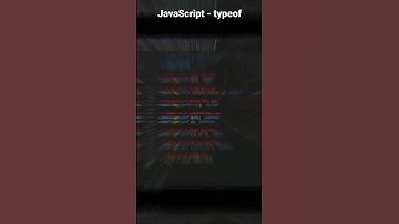 typeof operator in JavaScript - #shorts