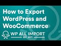 How to Export WordPress and WooCommerce Data (Tutorial)