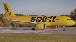 GH5 II | Spirit Airlines Airbus A320N Departure | Manchester