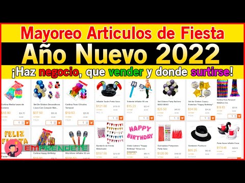 Negocio? vendiendo artículos de Fiesta? para año nuevo 2022? proveedor? confiable mayorista?