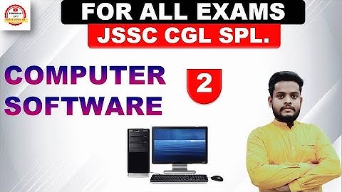 JSSC CGL COMPUTER || COMPUTER FOR ALL EXAMS ||COMPUTER SOFTWARE part-2|| BEST CONCEPT#Pariksha_halt