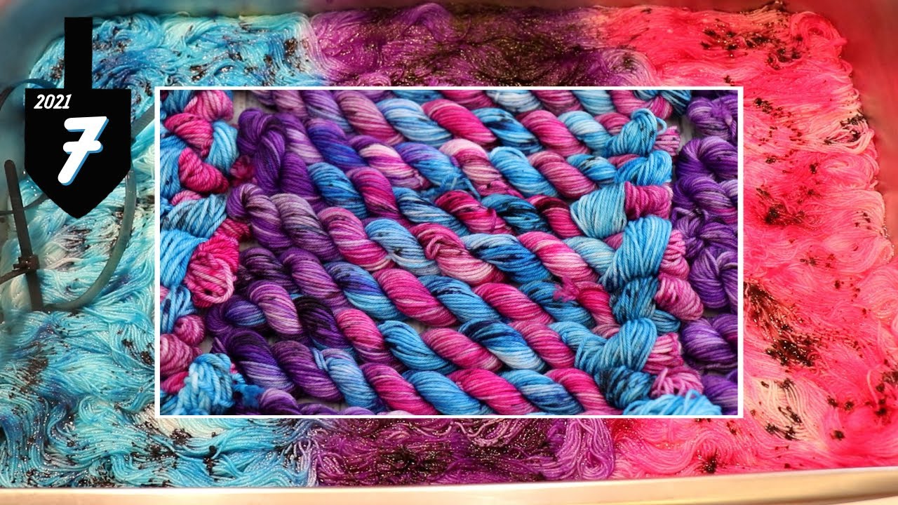 Immersion Dyeing Variegated & Speckled Yarn with Dry Acid Dye Powder