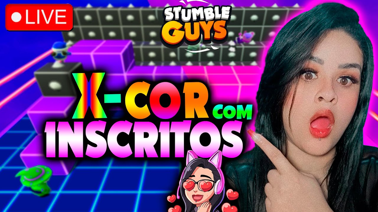 Stumble Guys Ao vivo 0.59.1 - Block Dash Lendario com inscritos! 