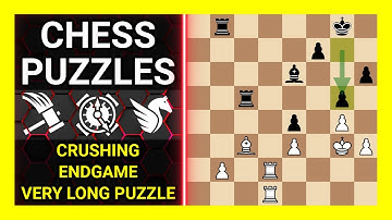 Chess Puzzles to Practice. Themes: Crushing, Endgame, Very long puzzle. Learn Chess