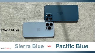 Sierra Blue vs Pacific Blue - how different is the new latest iPhone 13 color?