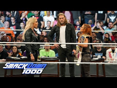 Charlotte Flair attacks Becky Lynch on "The Cutting Edge": SmackDown 1000, Oct. 16, 2018