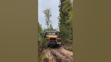 Mudrunner in real life #spintires #mudrunner #driver #offroad #snowrunner #shorts  #trucksimulator