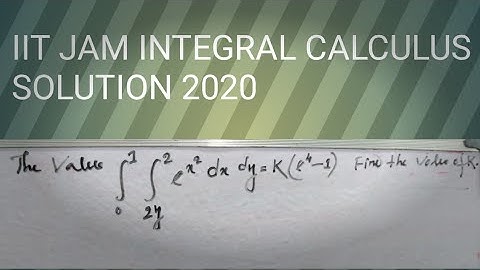 #4IIT JAM MATHAMATICS 2020 SOLUTION ( INTEGRAL CALCULAS) BY MATH2REAL MOTIVATION