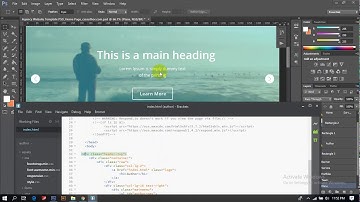 Convert PSD to HTML Template using Bootstrap 4 Tutorial in Bangla - Part 1