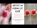 ¡ARETES EN FORMA DE FLOR! Hechos en mostacillas y cristales , paso a paso 2020