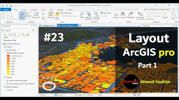 23- الجزء الاول - الاخراج الفنى للخريطة(Layout) باستخدام (ArcGIS Pro) # Ahmed Hashim