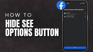 How To Remove See Options On Facebook Friend Request 2026 | Facebook Friend Request Fix