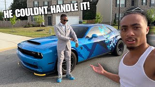 18 YR OLD SENIOR CRASHES PROM IN 1000HP DEMON! *HE WAS SCARED OF IT*
