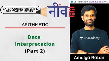 Data Interpretation (Part 2) | Arithmetic | GATE/ESE 2022 Exam | Amulya Ratan