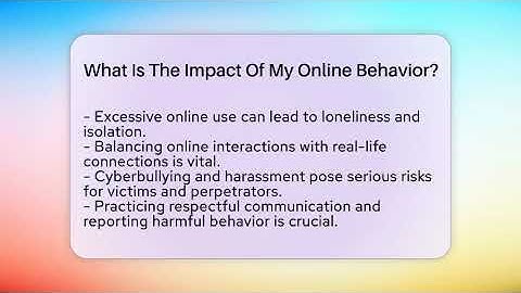 What Is The Impact Of My Online Behavior? - Everyday-Networking