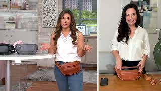 Kibou Vegan Leather Belt Bag with Accessories on QVC