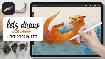 Procreate Watercolor Tutorial • Easy and Cute  Watercolor Otter for Beginners