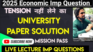 Economic Sem6|Atkt 2025 |Tybcom sem6| Imp questions|  Solution Mumbai University