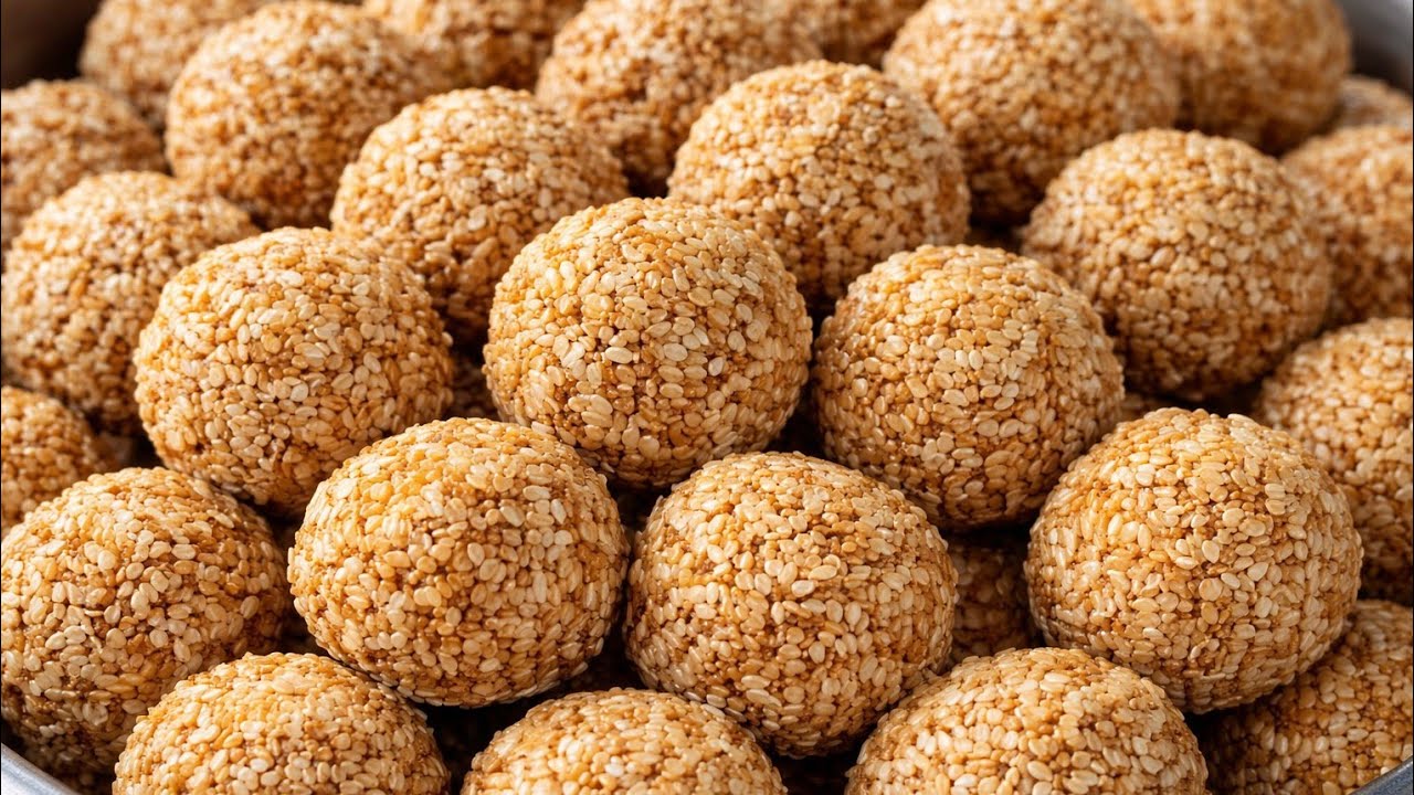 तिल के लड्डू, आज मैंने बनाया सफेद तिल के दवादिष्ट लड्डू, मजा आ गया खाकर