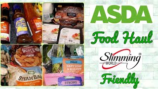 Asda food shopping haul inc. syn values/SW friendly