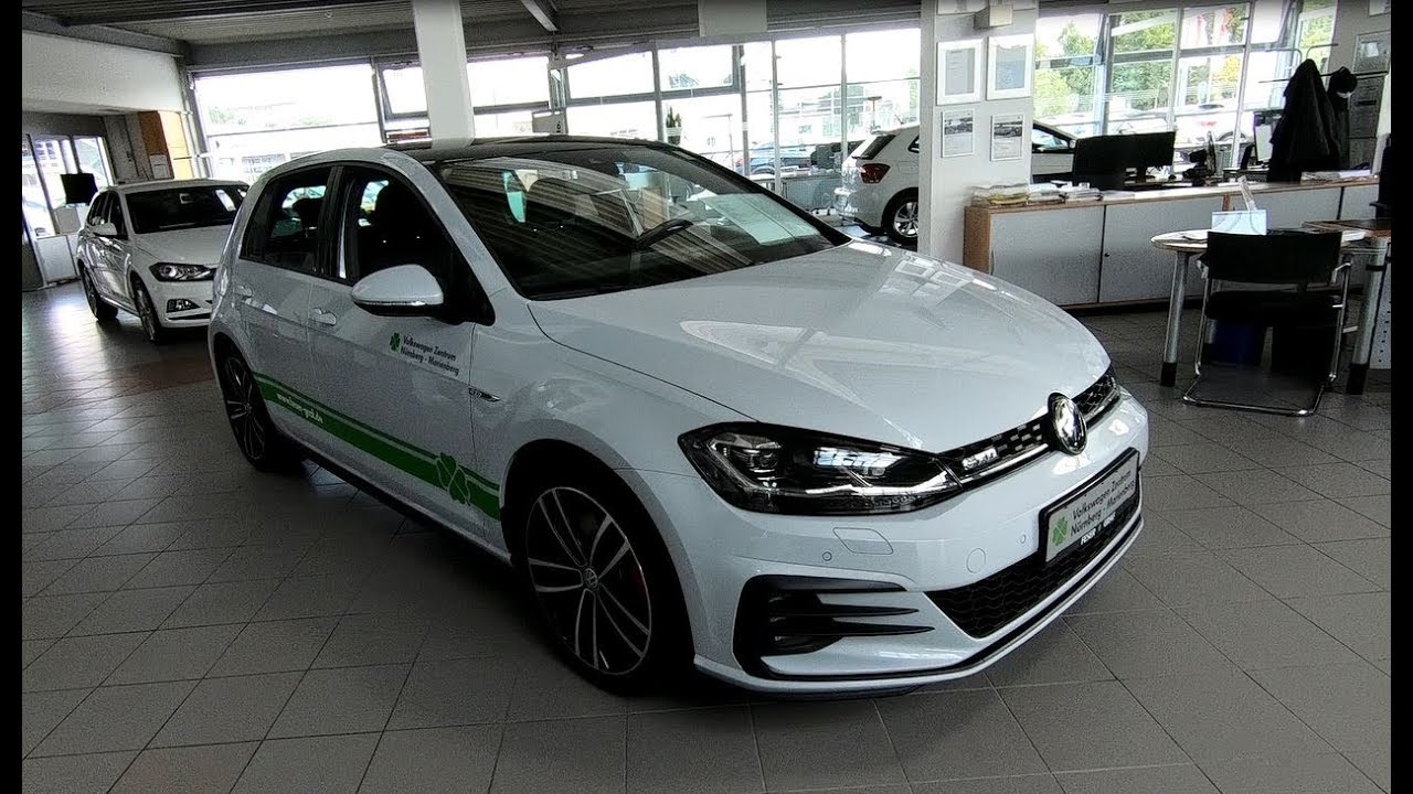 Volkswagen Vw Golf Vii Gtd Facelift 4 Door White Silver Metallic Walkaround Interior Golf 7