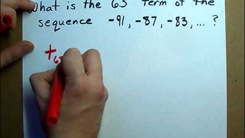 Find a Term in a Sequence (Arithmetic)
