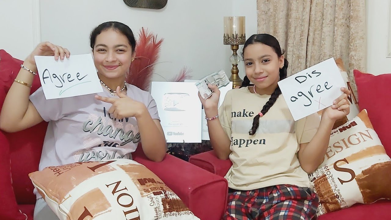 موافق ولا لأ 👍 dis agree 👎 agree 🤔 لعبة كلها ضحك💃