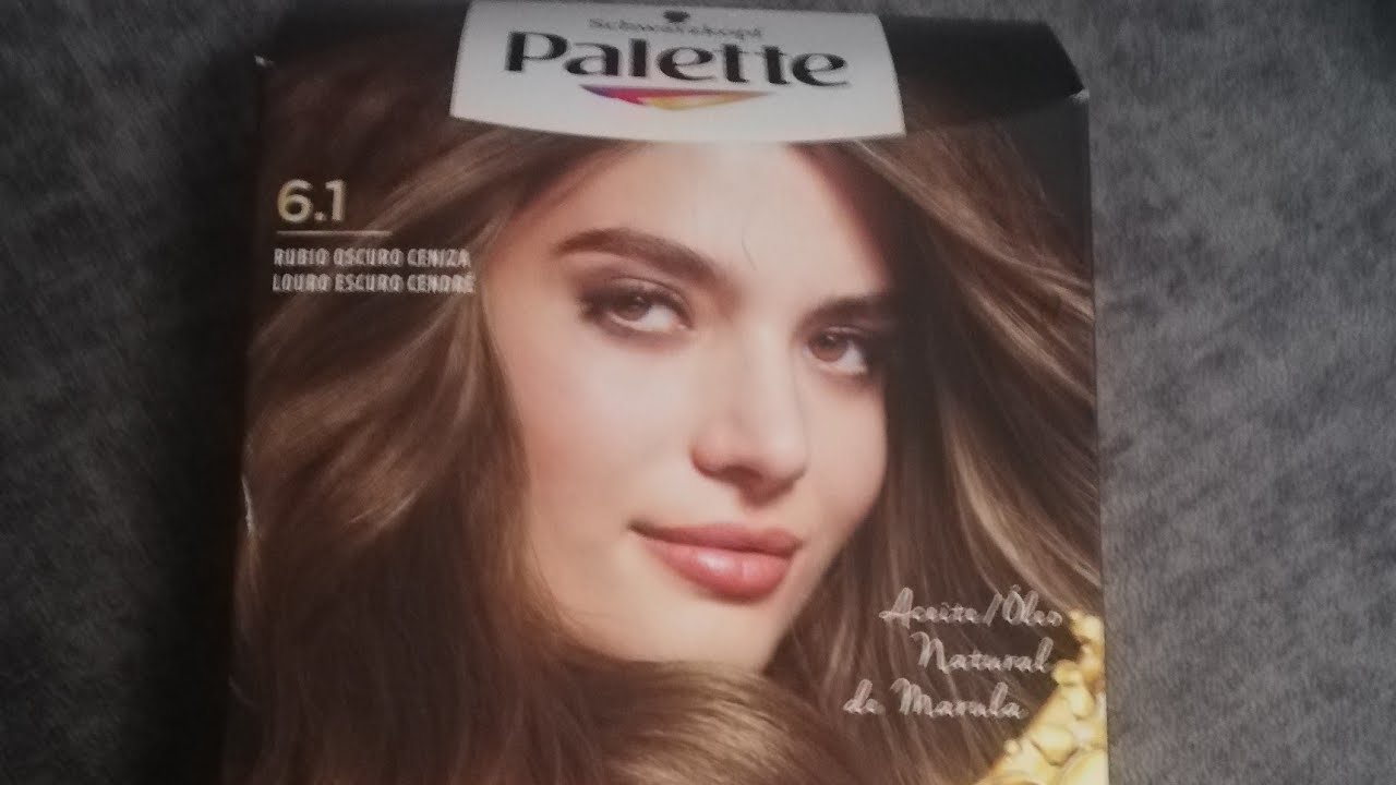 Tinte 6.1 rubio oscuro ceniza.🙆‍♀️Schwarzkopf. Palette intensive creme color