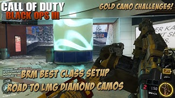 Black ops 3 "BRM" LMG Best Class Setup + Review! (LMG Gold Camo Challenges in Depth)
